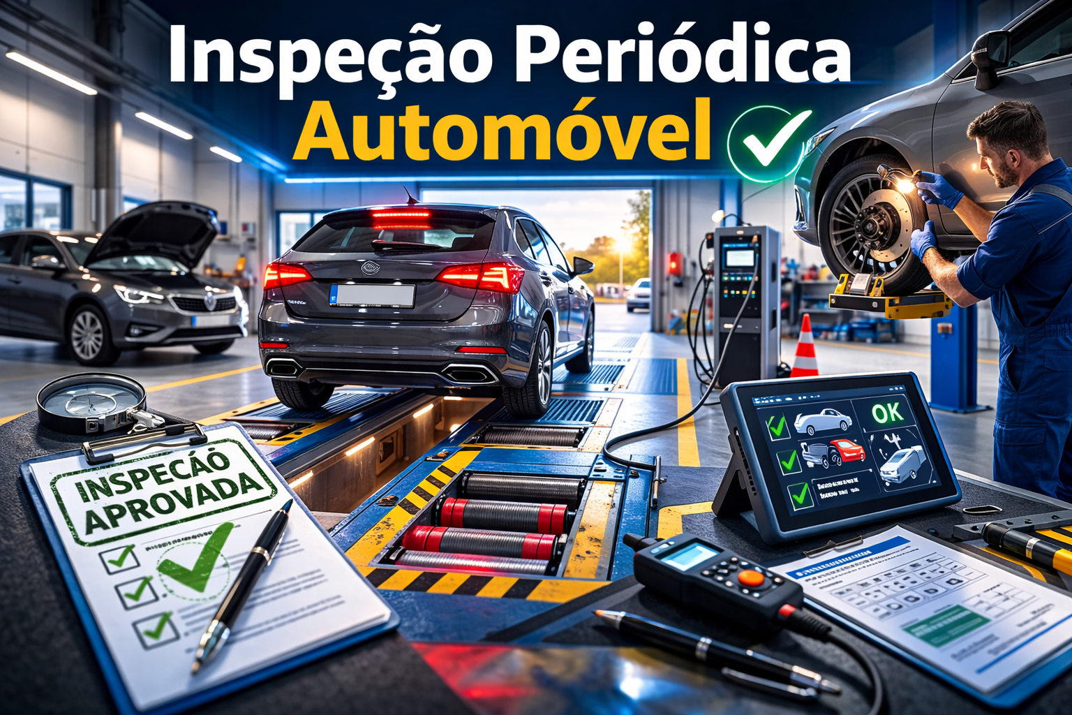 Inspeção automóvel em 2026: regras para gasolina, diesel, híbridos e elétricos
